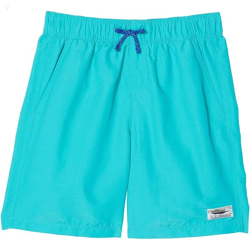 L.L.Bean Stowaway Shorts (Big Kids) Deep Aqua Teal ID-T4CseebQ
