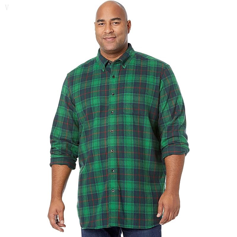 L.L.Bean Scotch Plaid Flannel Traditional Fit Shirt - Tall Cranston ID-WExLXy8u