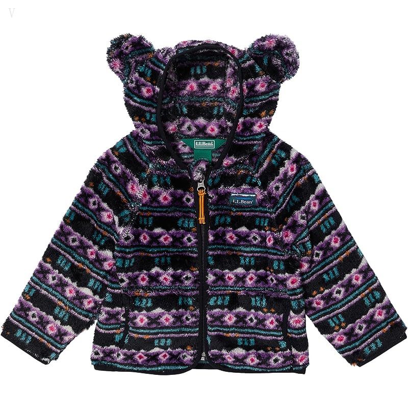 L.L.Bean Hi-Pile Fleece Print Jacket (Infant) Black Mountain Classic Print ID-ghu5NkpZ
