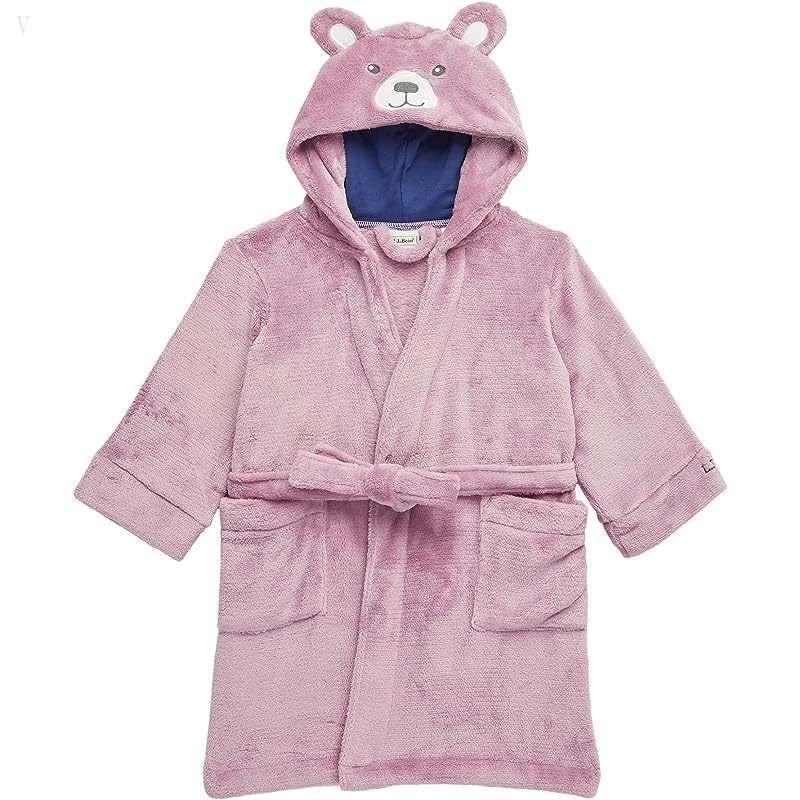 L.L.Bean Cozy Animal Robe (Little Kids) Mauve Berry ID-iOX8u1SX