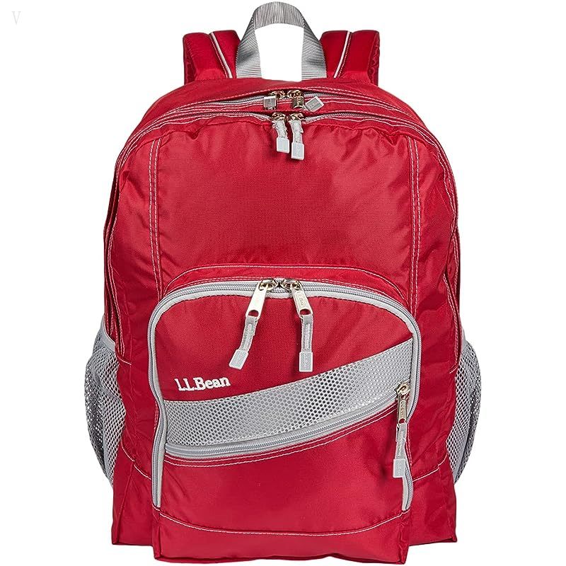 L.L.Bean Kids Deluxe Backpack Red ID-mjELZTT0
