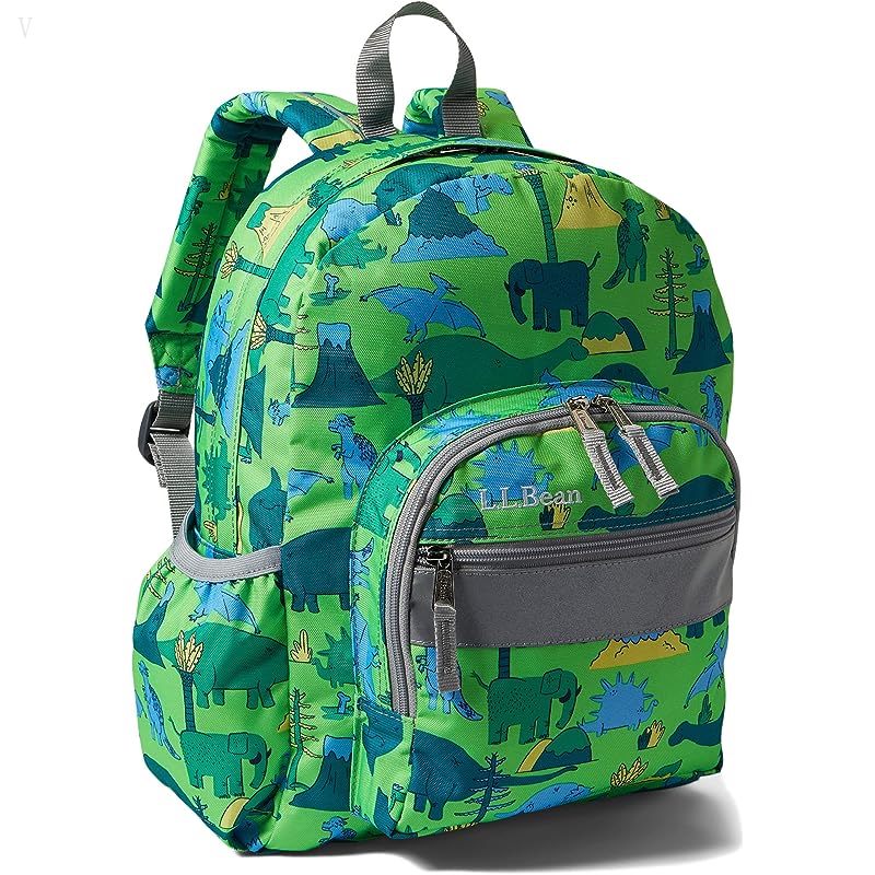 L.L.Bean Kids Junior Backpack Print Kelly Green Dino ID-oxcKlo6X