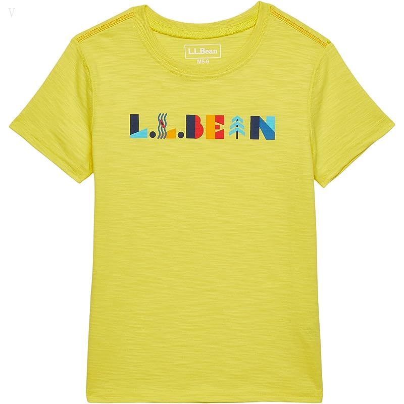 L.L.Bean Graphic Tee Glow in the Dark (Big Kids) Yellow Sun ID-pFdazWj3